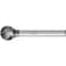 Pferd HICOAT Bur - Ball Shape, DBL Cut - 1/2" x 7/16" x 1/4" Shank - SD-5, FEP Coating 27227 - alternate 1